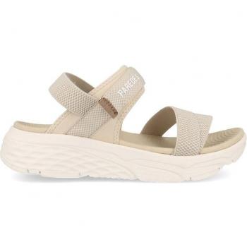 Sandalias de mujer marca PAREDES en color beige con velcro y cinta elástica