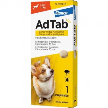 ADTAB Perro 5,5-11 kg (Rojo) Antiparasitario Masticable 1 Comprimido