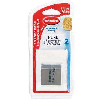 Hähnel HL-4L - Batería Li-Ion para Canon NB-4L, 3.7V, 700mAh