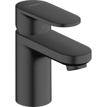 Grifo monomando con vaciador automático para lavabo Vernis Blend 71550670 - Hansgrohe, mezclador de lavabo 70 con barra de tracción y desagüe automático de plástico negro mate