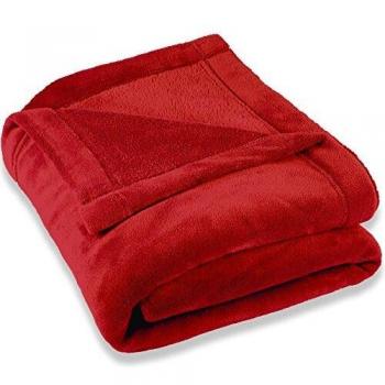 Manta XXL de Microfibra Coral Suave 220 x 240 cm Roja - Celinatex