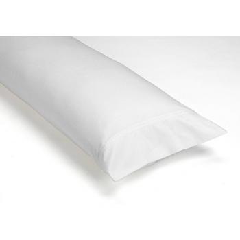 Funda de almohada blanca 45 x 110 cm