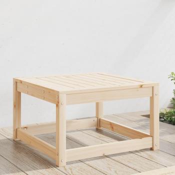 Reposapiés de jardín en madera maciza de pino Vidaxl Marrón