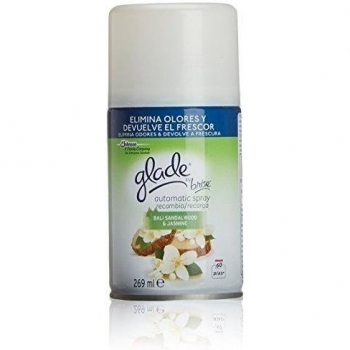 Glade By Brise - Ambientador Automatic Spray Bali Sandalwood & Jasmine, recambio 260 ml