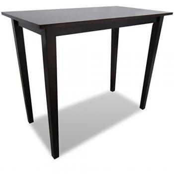 vidaXL Mesa de Bar Cuadrada marrón de Madera Pasillo Cocina Comedor Muebles casa