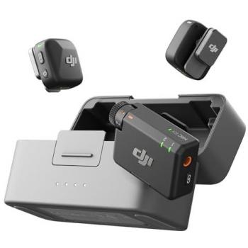 Micrófono Inalámbrico DJI Mic Mini (2 TX + 1 RX + Estuche de Carga) - Superligero, Sonido Detallado, 48h de Uso, Cancelación de Ruido para Cámaras
