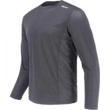 Camiseta Joluvi Duplex Long Antracita - camiseta de manga larga, color antracita, diseño moderno y cómodo, fabricada en material transpirable y ligero, ideal para actividades al aire libre y uso diario