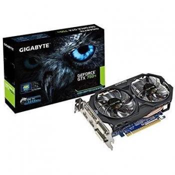 Gigabyte Nvidia GeForce GTX 750Ti - Tarjeta gráfica,  1215 MHz, 2048 Mb, PCI-Express
