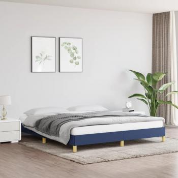 Cama solar sin colchón azul 180x200 cm en tela Vidaxl Azul