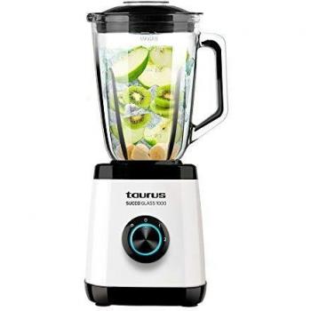 Taurus Succo Glass 1000 Batidora de vaso, W, Blanco