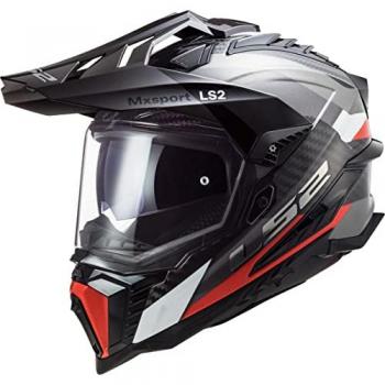 Casco Integrale Touring LS2 MX701 Explorer Alter Negro Mate Naranja Fluo