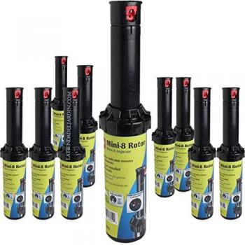 Aspersor de riego turbina Toro MINI8 1/2'' - Pack 10, Alcance 6 a 10,7 m