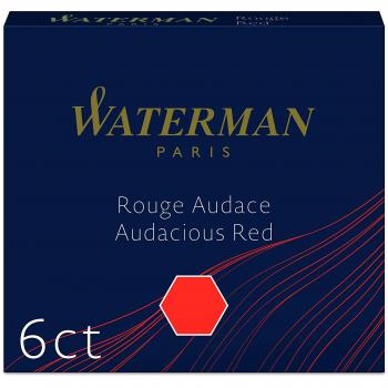 Waterman S0110970 Cartuchos de tinta roja permanente de tamaño pequeño