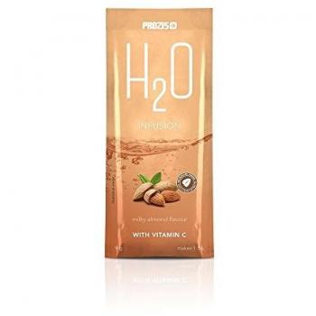 Prozis H2O Infusion 9g - Sobre de Bebida de Leche de Almendra para la Hidratación Corporal - Repleto de Vitamina C - Deliciosa, Saludable y Segura Alternativa al Agua - Sin Azúcar