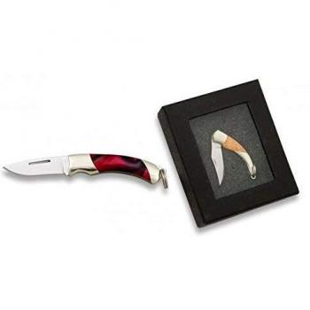 Navaja Miniatura Martinez Albainox Virola Alpaca Nácar Acero Inox 2.6 Cm - Estuche Regalo