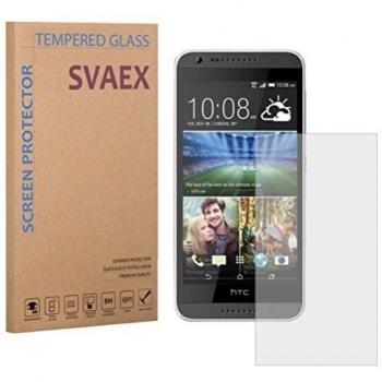 SVAEX HTC Desire 620 Premium Protector de pantalla de vidrio templado - vidrio de dureza 9H - grosor de 0.3mm - transparencia de alta definición - bordes redondeados 2.5D - antigolpes - recubrimiento oleofóbico - tacto delicado - vidrio de alta calidad 