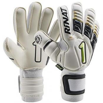 Rinat Uno Premier Gk Semi Guante De Portero, Unisex niños, Blanco/Oro, 6