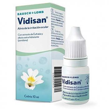 Gotas para Ojos Vidisian Eufrasia - Bote Multidosis de 10 ml - Calma y Alivia la Irritación de los Ojos de Manera Inmediata - Colirio para Ojos Irritados - Bausch + Lomb