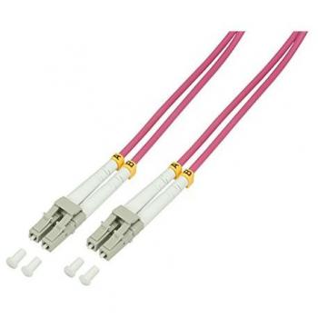 Cable de fibra óptica LogiLink LC-LC Multimodo OM4 15m
