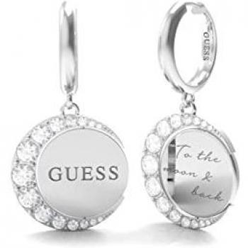 Aretes de Aro Fase Lunar con Cristales de Guess