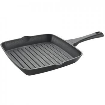 Asadora Grill Antiadherente de Aluminio Fundido 28x28 cm Línea XPERT Libre de PFOA y BPA