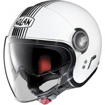 NOLAN N21 Visor Joie DE Vi Metal White M Casco, Hombre, Bianco