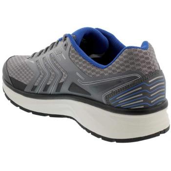 Flash Grey PU Leather & Textile Men's Sneakers