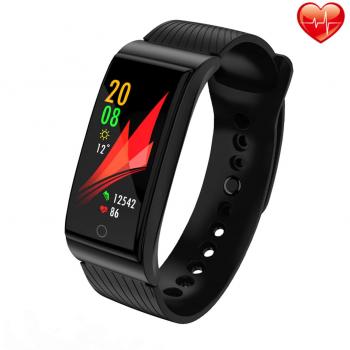 ISWIM Pulsera Actividad, Pulsera Inteligente con Pulsómetro Pulsera Deportiva y Monitor de Ritmo Cardíaco Monitor de Actividad Impermeable IP67 Reloj Fitness Podómetro para Mujer Hombre