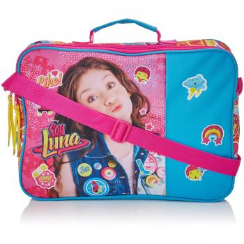 Soy Luna Cartera Extraescolares, Color Azul y Rosa