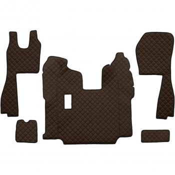 Alfombra moldeada F-CORE FL05 BROWN, color marrón, diseño moldeado, adecuada para uso en interiores y exteriores, fácil de limpiar, antideslizante