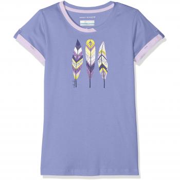 Columbia Lost Trail Short Sleeve tee Camiseta de Manga Corta, Niña C, Lila
