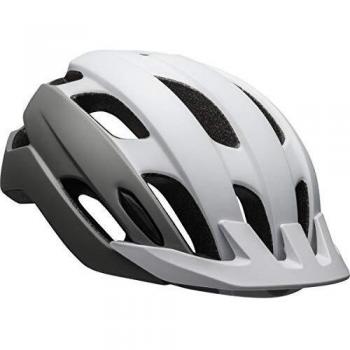 BELL Trace Casco de Ciclismo Touring, Hombre, Blanco Mate y Plateado, Talla única