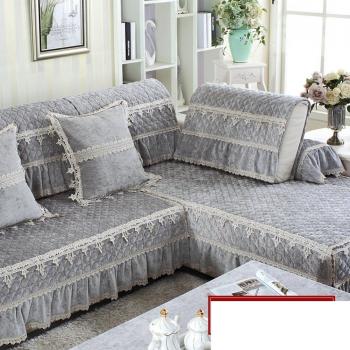 Cojines de sofá/Invierno peluche four seasons resbalones combo toalla tela hood/ cojín de piel de cordero estilo europeo/ sencillo y moderno sofá toalla-B 86x120cm