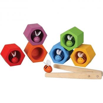 Plantoys 1354125 - Panal con abejitas en madera [Importado de Alemania]