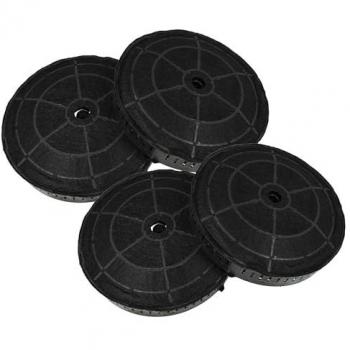 Filtro de carbón activado vhbw 4x compatible con Elica BOXIN LX/IX/A/120, BOXIN LX/BL MAT/A/90 PRF0172167 para campana extractora - 17,2 cm
