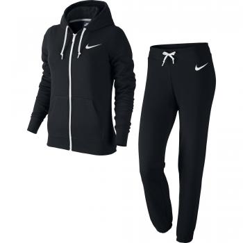 Nike Club Ft Tracksuit - Chándal para mujer, color negro / blanco, talla M