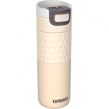 Botella Termo Kambukka Etna Grip 500ml Barely Beige - Acero Inoxidable - Antigoteo - Antiderrame