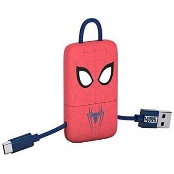 Tribe Spiderman - Llavero USB/Lightning, Color Rojo
