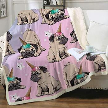 Bluetick Coonhound - Manta de forro polar para perro y papá, manta de franela mullida para ropa de cama, decoración de cama, tamaño Queen King, 150 x 150 cm