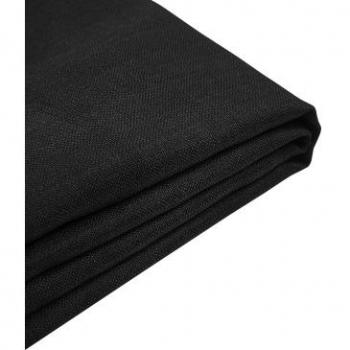 Funda Desmontable y Lavable de Tela Negra para Cama 180 x 200 cm Fitou