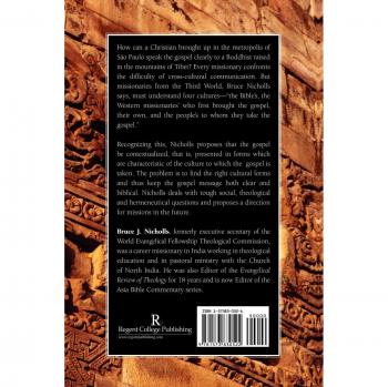 Contextualization: A Theology of Gospel and Culture by Bruce J. Nicholls - Cultural Relevance in Theology