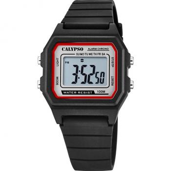 Reloj Calypso Crush K5805/4 Digital para Hombre con Correa de Caucho Negro