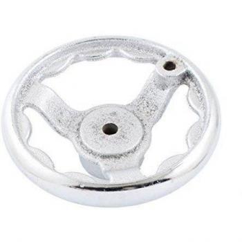 sourcing map - 9mmx125mm 3 habló ronda volante volante de hierro de la fresadora
