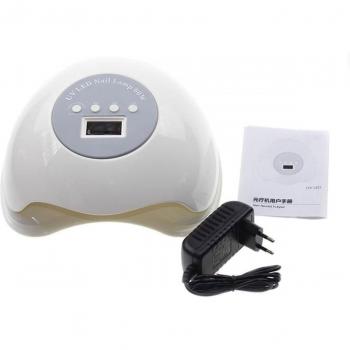 Lámpara UV 2 en 1 60W con 30 LEDs y Temporizador para Secado de Esmalte de Uñas