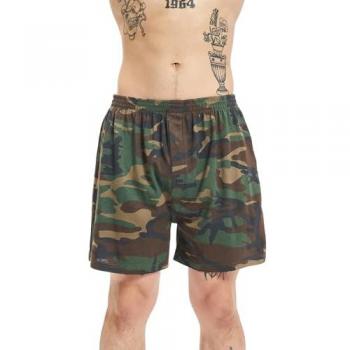 Brandit Men's Camouflage Boxershorts - Woodland - Size M