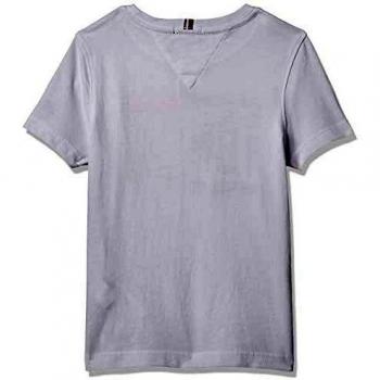 Tommy Hilfiger Puff Print tee S/s Camiseta, Blanco