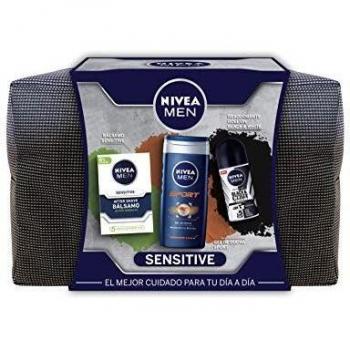 NIVEA MEN Sensitive Neceser, set de baño con desodorante roll on invisible