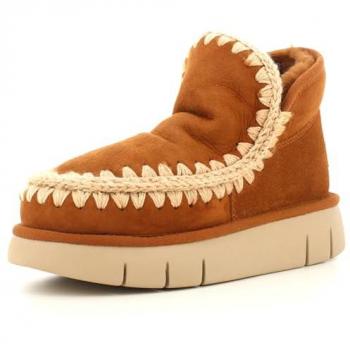 Mou Women's Eskimo Bounce Brown Ankle Sneakers, Size 10 US (40 EU)