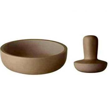 BergHOFF – Leo Stoneware Mortar and Pestle Set – White – Large