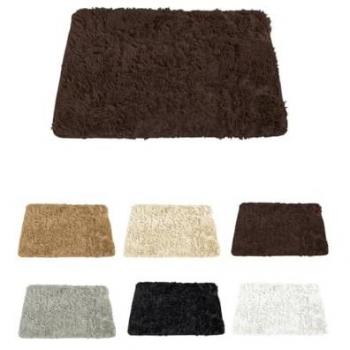 Alfombra Moderna Esponjosa de Pelo Largo Suave y Mullida 133x195 cm (Marrón)